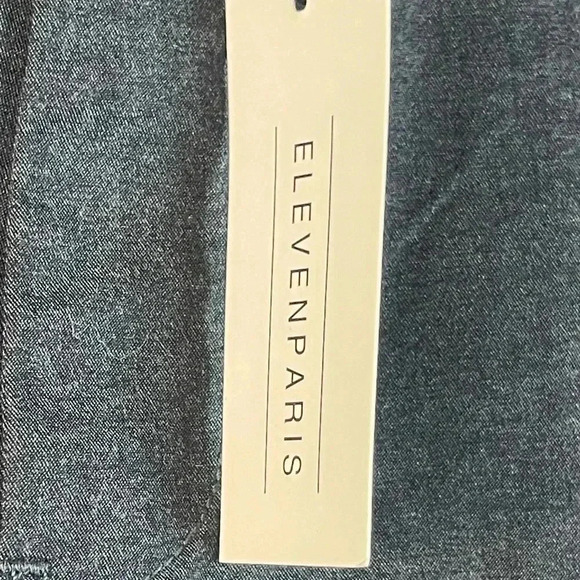 NWT ELEVENPARIS LA COLLECTION Men’s 42 / 32 Pants Dark Grey Cotton Poly Stretch - Picture 4 of 8